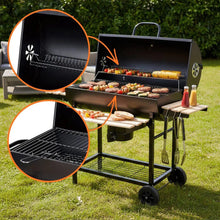 Afbeelding in Gallery-weergave laden, Floraya - Houtskoolbarbecue XL - Met ingebouwde thermometer - Zwart
