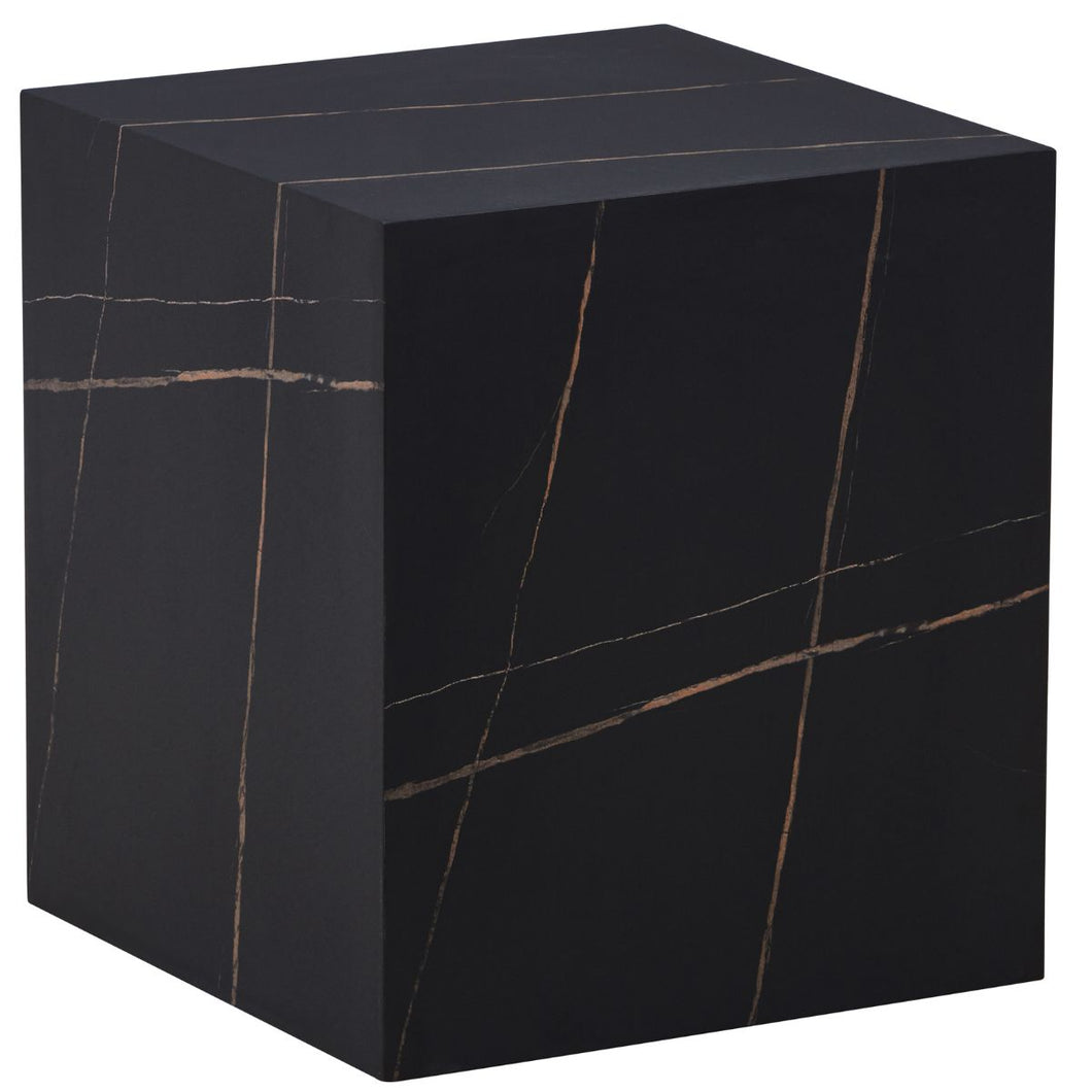 Floraya - Bijzettafel Cuboid - Marmerlook - diverse kleuren - 55x55x40 cm