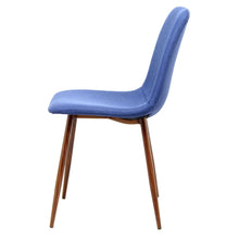 Afbeelding in Gallery-weergave laden, Floraya - Set 2 Eetkamerstoelen Maggie - Blauw - Maximale draagkracht 120KG
