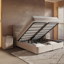 Afbeelding in Gallery-weergave laden, Floraya - Boxspring Horizon Beige - met opbergruimte - 140/160/180 x 200cm
