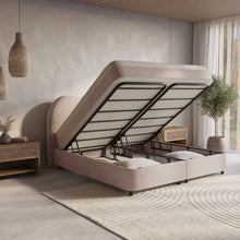 Afbeelding in Gallery-weergave laden, Floraya - Boxspring Arcus Beige - met opbergruimte - 140/160/180 x 200cm
