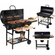 Afbeelding in Gallery-weergave laden, Floraya - Houtskoolbarbecue XL - Met ingebouwde thermometer - Zwart
