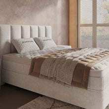 Afbeelding in Gallery-weergave laden, Floraya - Boxspring Linea Beige - met opbergruimte - 140/160/180 x 200cm

