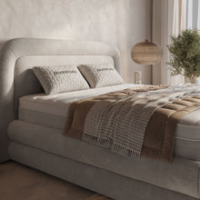 Afbeelding in Gallery-weergave laden, Floraya - Boxspring Halo Taupe - met opbergruimte - 160/180 x 200cm
