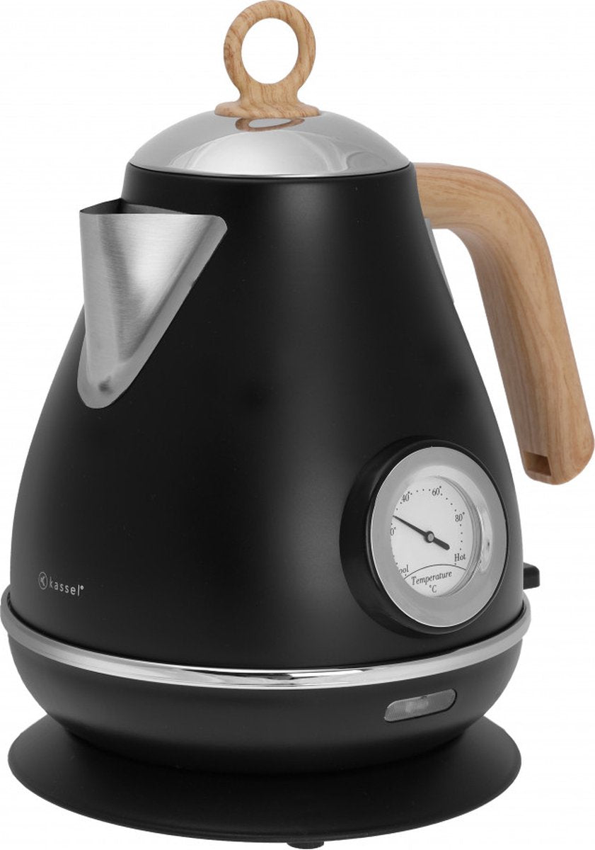 Floraya - Klausberg waterkoker 1,7L met thermometer- Diverse kleuren - Draadloos