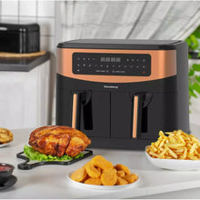 Afbeelding in Gallery-weergave laden, Floraya - airfryer met 2 lades - Klausberg - 2x 4,5L mand - 1750W
