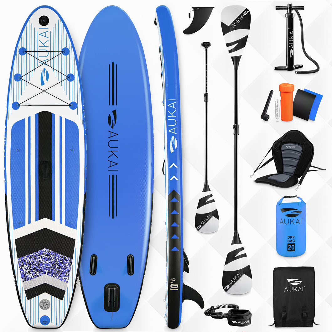 Supboard Pro - 320 cm - Diverse kleuren  - Incl kayak paddle + zitje