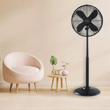 Afbeelding in Gallery-weergave laden, Floraya - Staande ventilator - Zwart - Hoogte 110-125cm hoog - 3 standen
