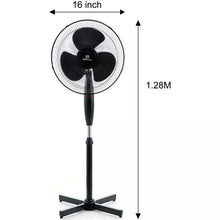 Afbeelding in Gallery-weergave laden, Floraya - Staande ventilator - Zwart - Hoogte 100-120cm hoog - 3 standen
