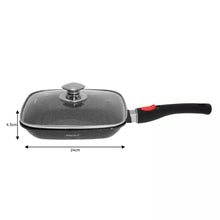 Afbeelding in Gallery-weergave laden, Floraya - Kinghoff  Grillpan met afneembaar handvat - 24x24x4.5 cm
